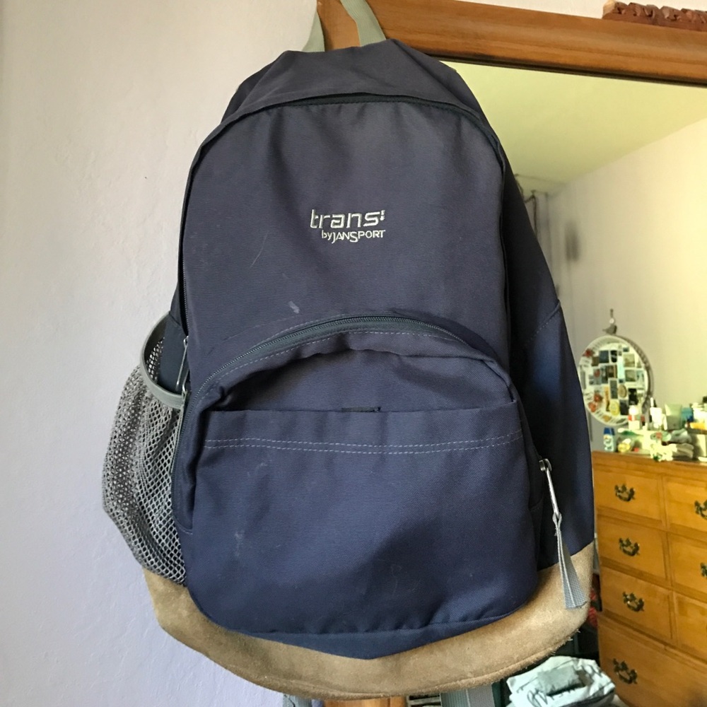 Jansport Navy and Tan Backpack - Resembles Ellie pack The Last of Us